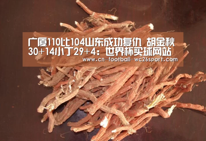 广厦110比104山东成功复仇 胡金秋30+14小丁29+4:世界杯买球网站(图2) 世界杯买球